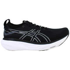 Asics Gel-Nimbus 25 Mens Black Running Shoes (Extra Wide)