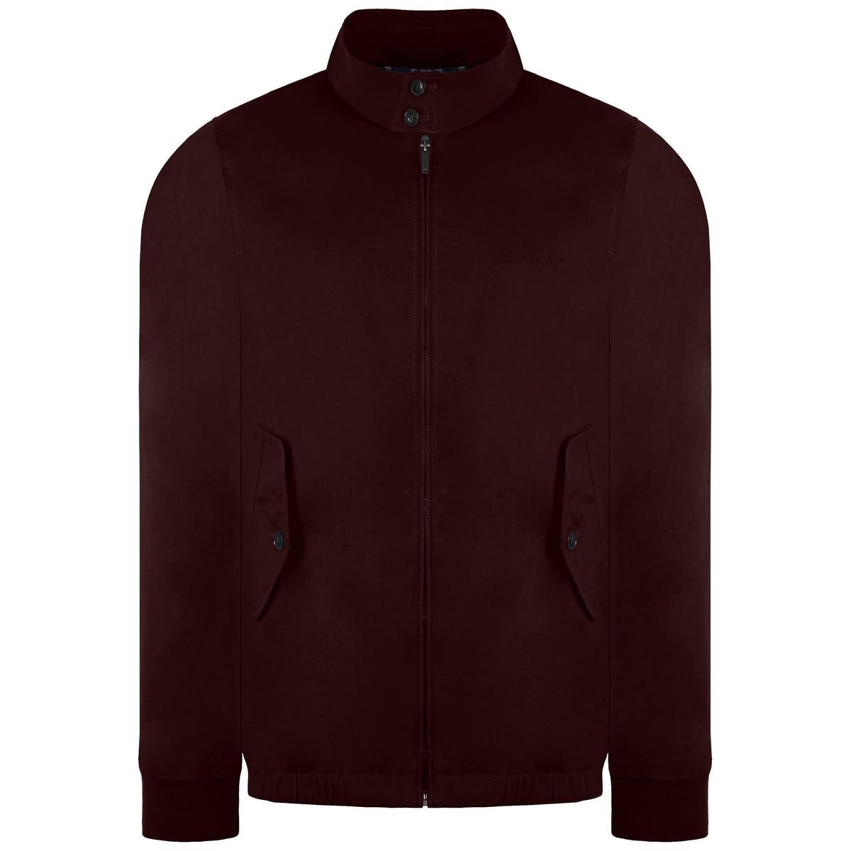 Ben Sherman Signature Mens Burgundy Harrington Jacket