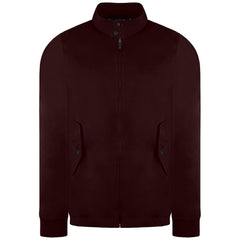 Ben Sherman Signature Mens Burgundy Harrington Jacket