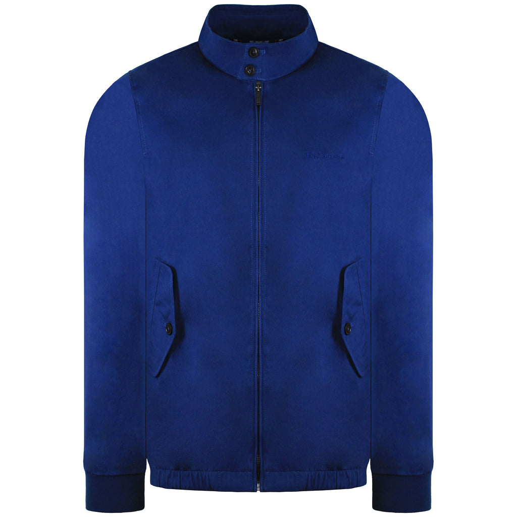 Ben Sherman Signature Mens Blue Harrington Jacket