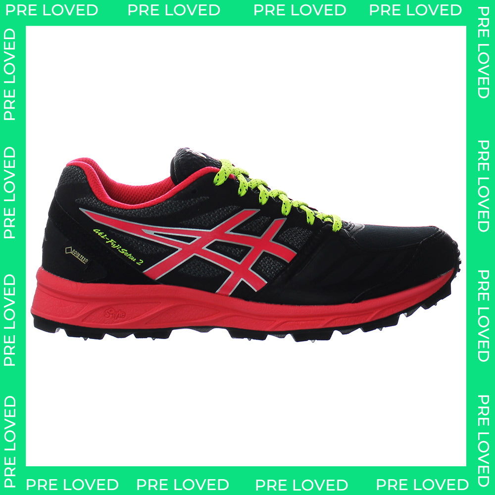 Asics Gel-FujiSetsu 2 G-TX Womens Black/Pink Running Shoes NO BOX