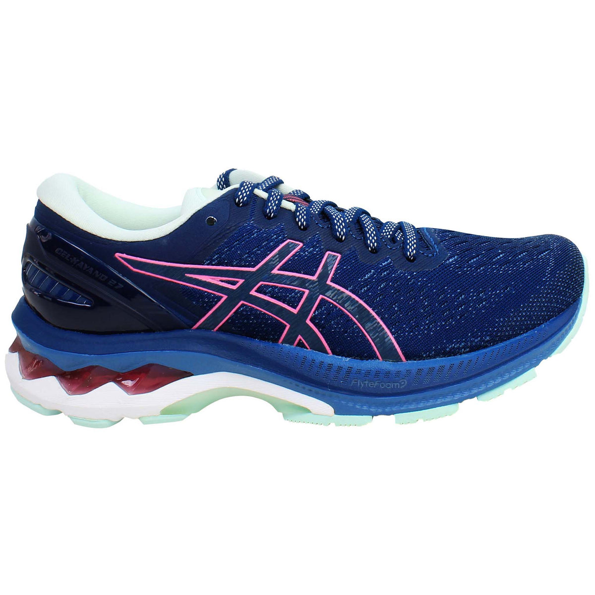 Asics Gel-Kayano 27 Womens Blue Running Shoes