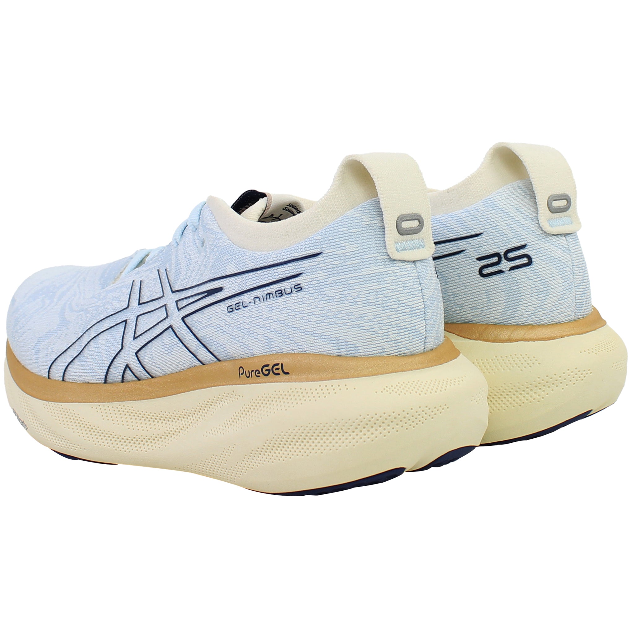 Asics Gel-Nimbus 25 Nagino Womens Light Blue Running Shoes