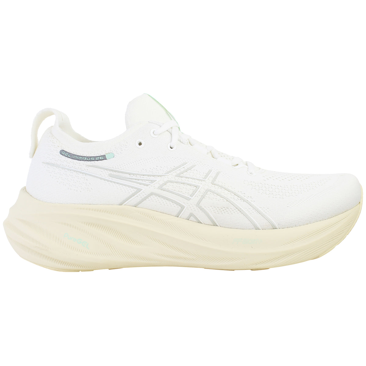 Asics Gel-Nimbus 26 Womens White Running Shoes