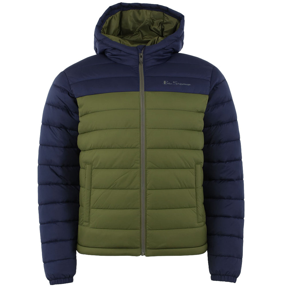 Ben Sherman Signature Mens Olive Padded Jacket
