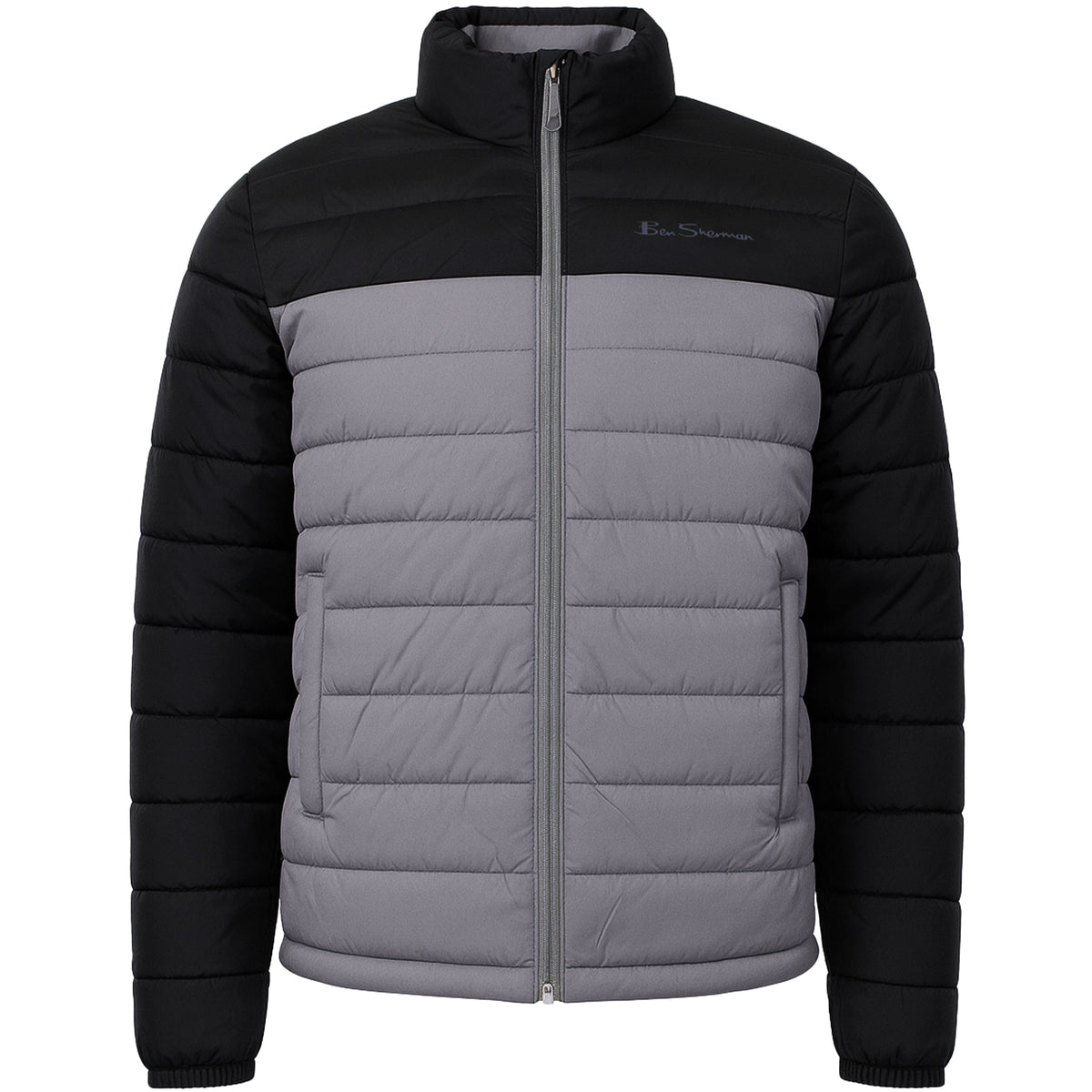 Ben Sherman Signature Mens Grey Padded Jacket