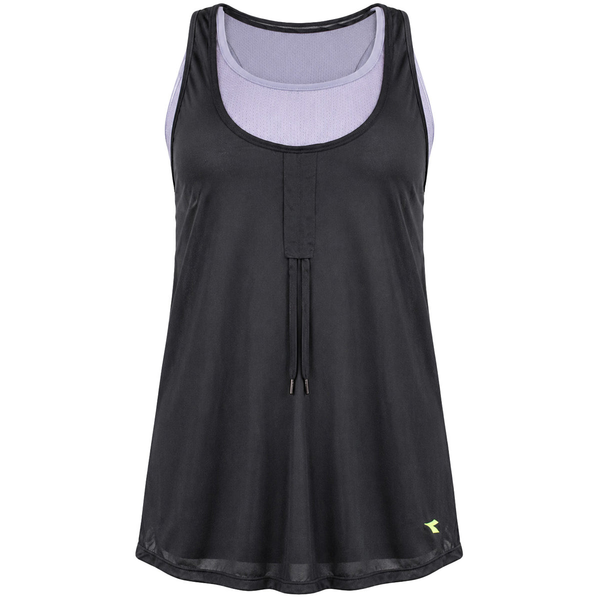 Diadora Integrated Womens Black Vest
