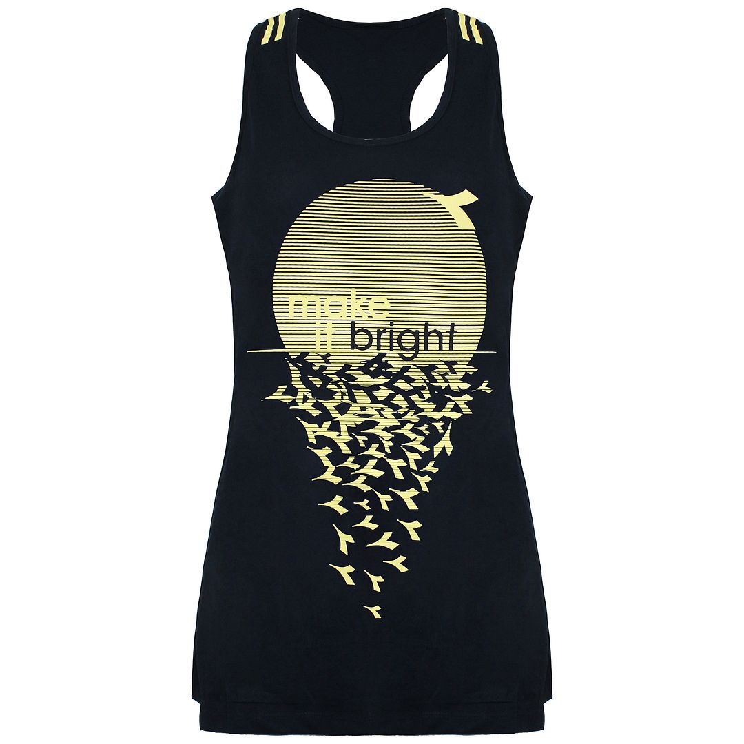 Diadora Make It Bright Womens Navy Tank Top