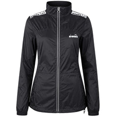 Diadora Lightweight Womens Black Windbreaker Jacket