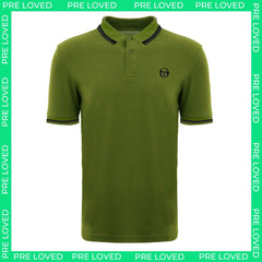 Sergio Tacchini Iconic Mens Dark Green Polo Shirt - Button