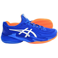 Asics Court FF 3 Novak Clay Mens Blue Tennis Shoes