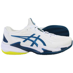 Asics Court FF 3 Clay Mens White Tennis Shoes