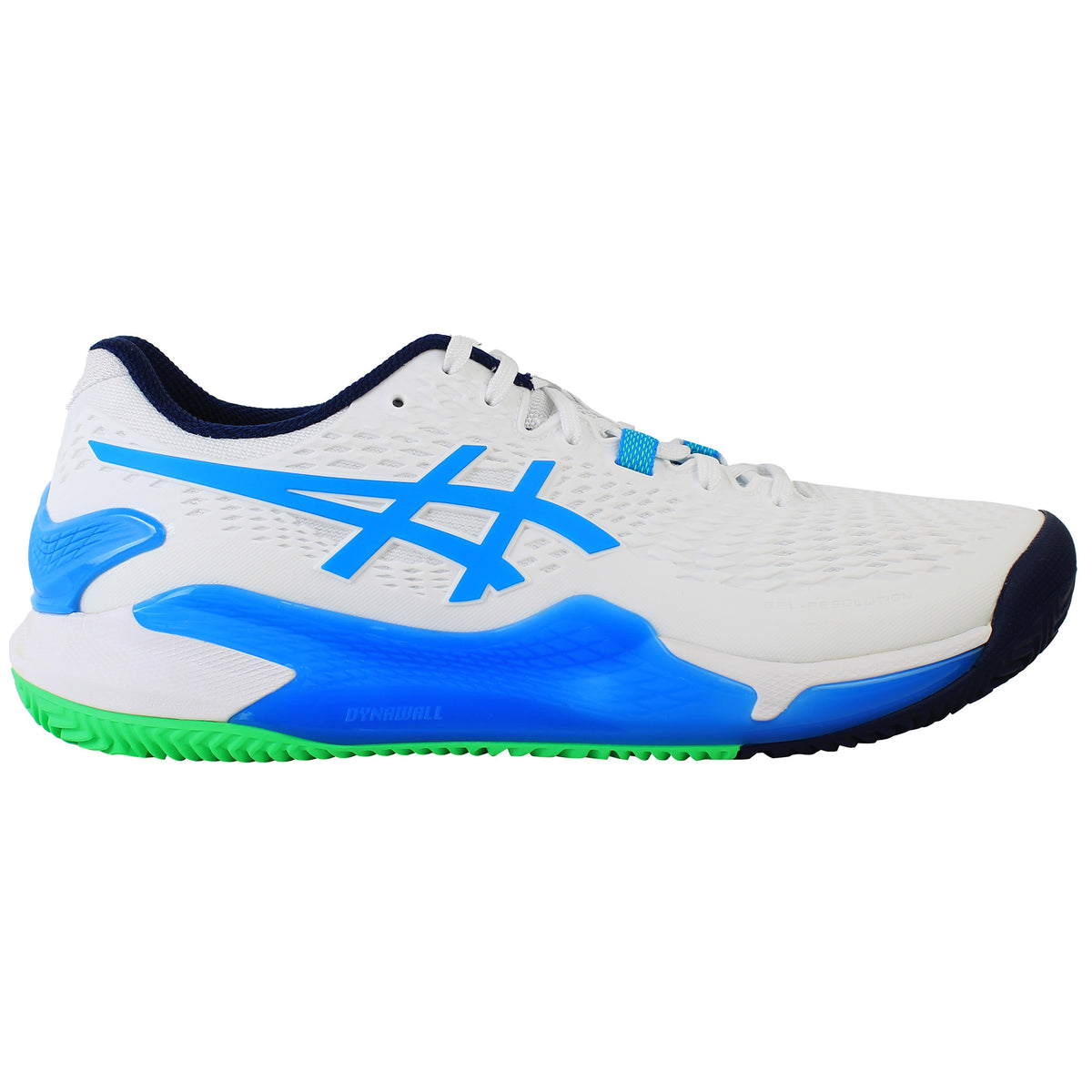Asics Gel-Resolution 9 Clay Mens White Tennis Shoes