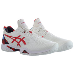 Asics Court FF Novak L.E. Mens White Tennis Trainers