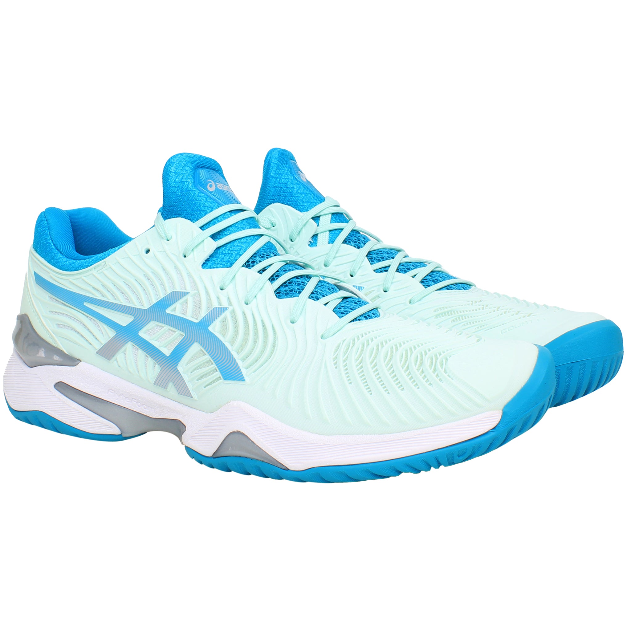 Asics Court FF 2 Womens Green Tennis Shoes