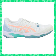 Asics Solution Speed FF 2 Clay Womens White Tennis Shoes NO BOX