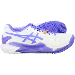 Asics Gel-Resolution 9 Womens White Tennis Shoes