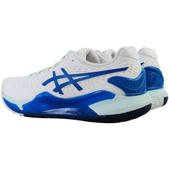 Asics Gel-Resolution 9 Clay Womens White Tennis Shoes