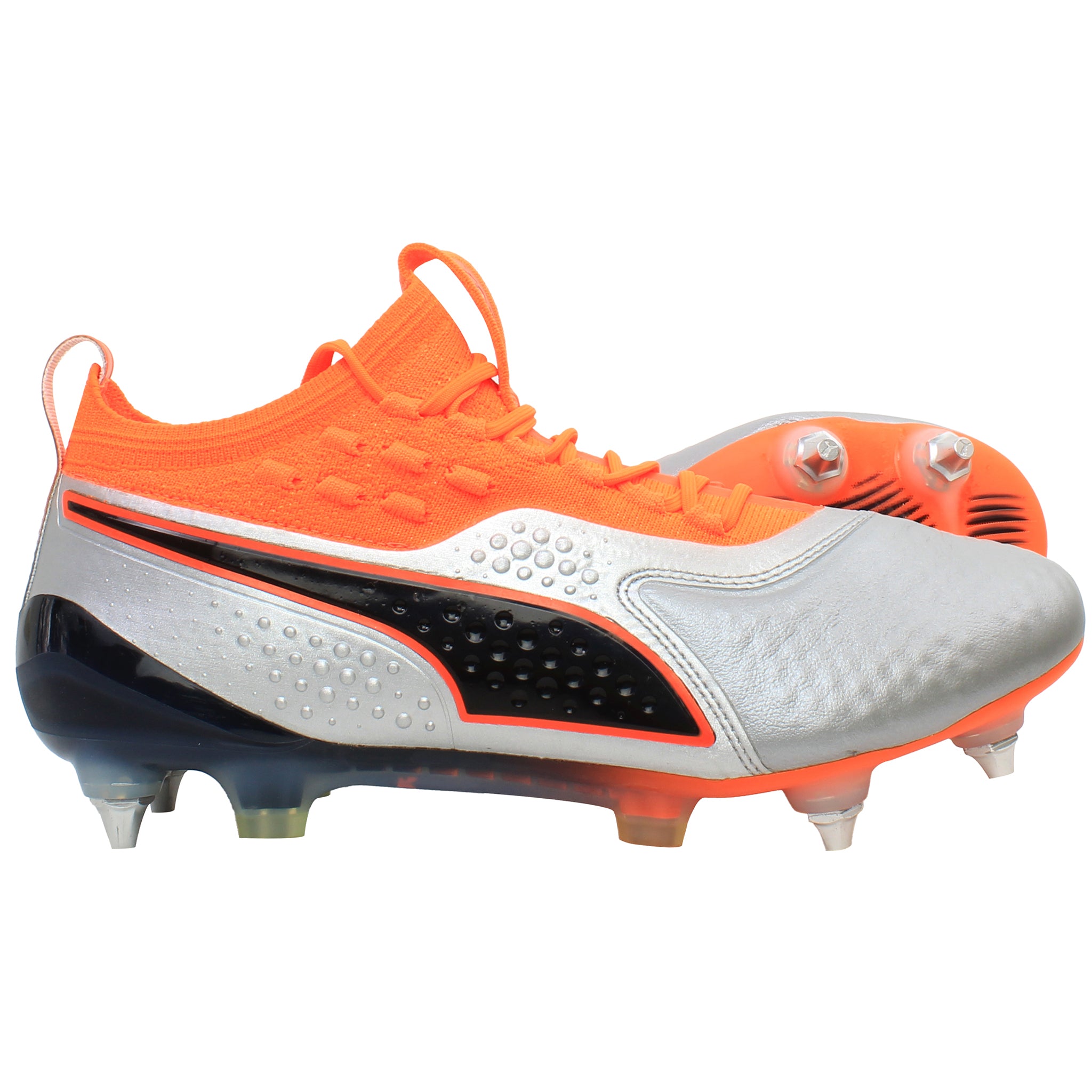 Puma One 1 Mx SG Mens Silver Football Boots