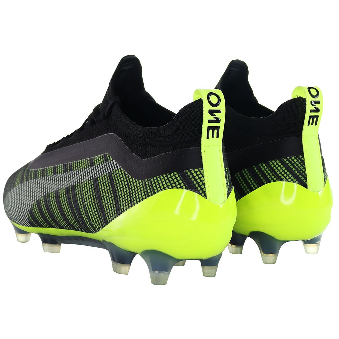 Puma One 5.1 FG/AG Mens Black/Green Football Boots