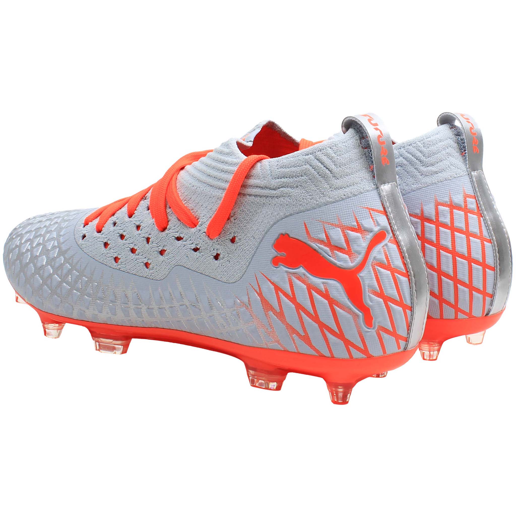 Puma Future 4.2 Netfit FG/AG Mens Silver Football Boots