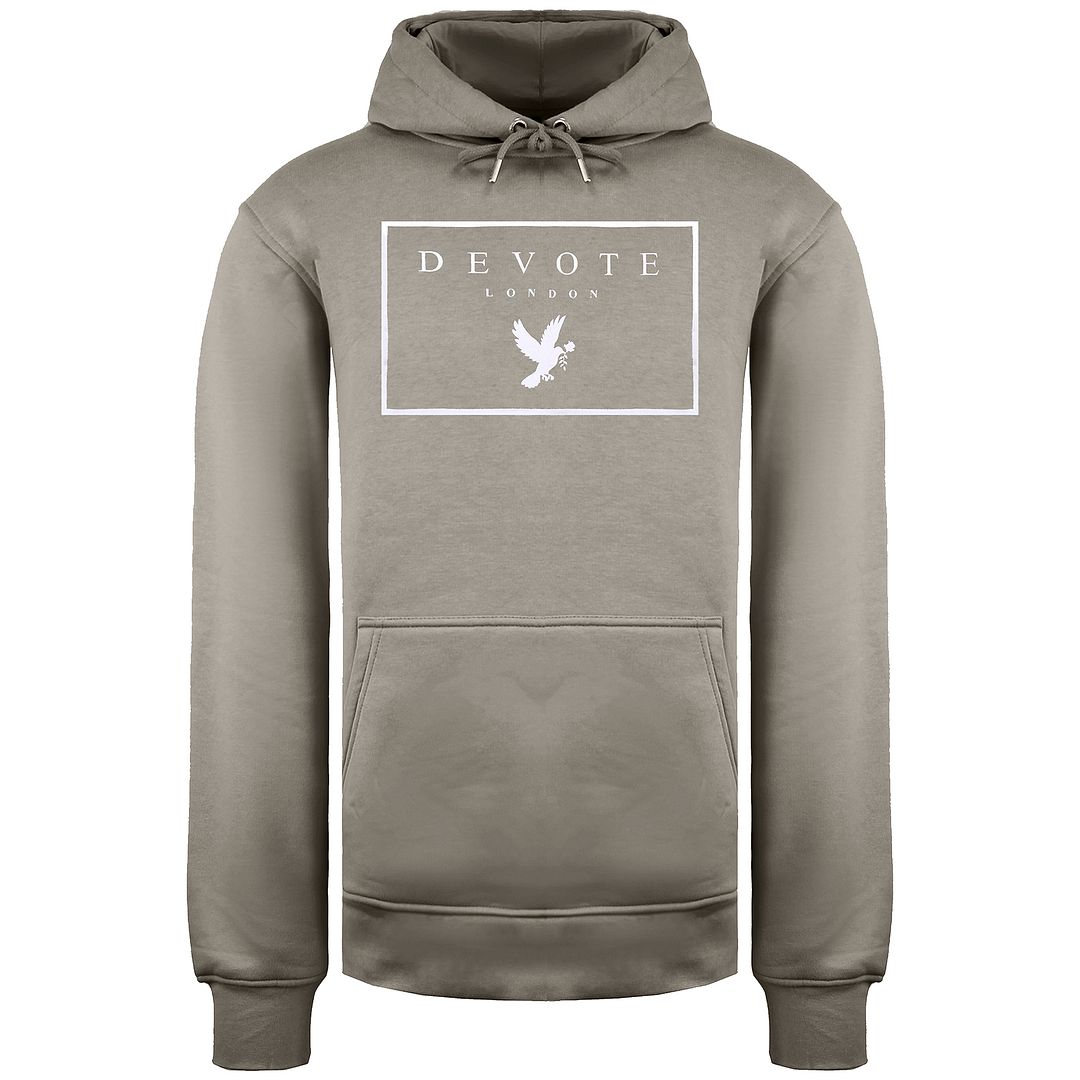 Devote London Dove Mens Nude/White Hoodie