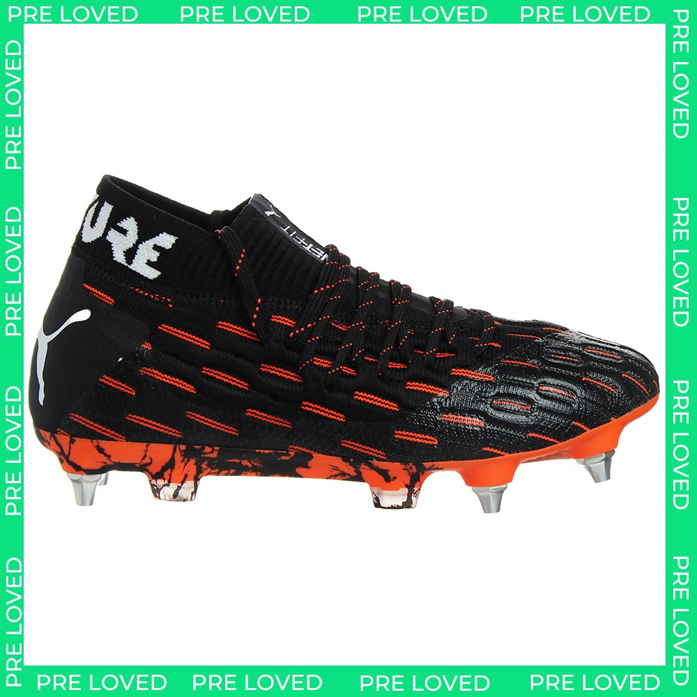 Puma Future 6.1 Netfit MxSG Mens Black/Orange Football Boots NO BOX