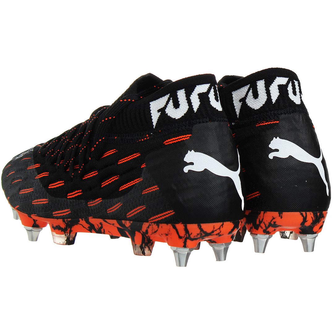 Puma Future 6.1 Netfit MxSG Mens Black/Orange Football Boots