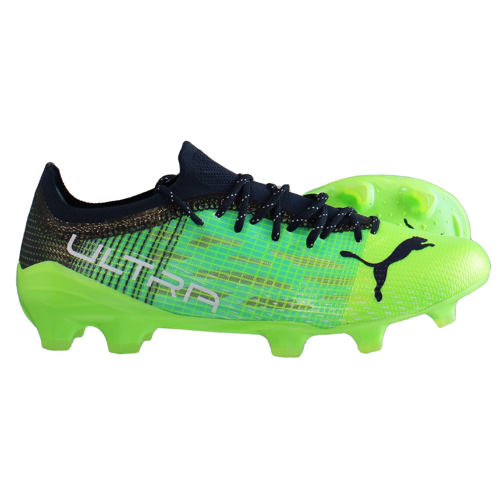 Puma Ultra 1.3 FG/AG Green Mens Football Boots