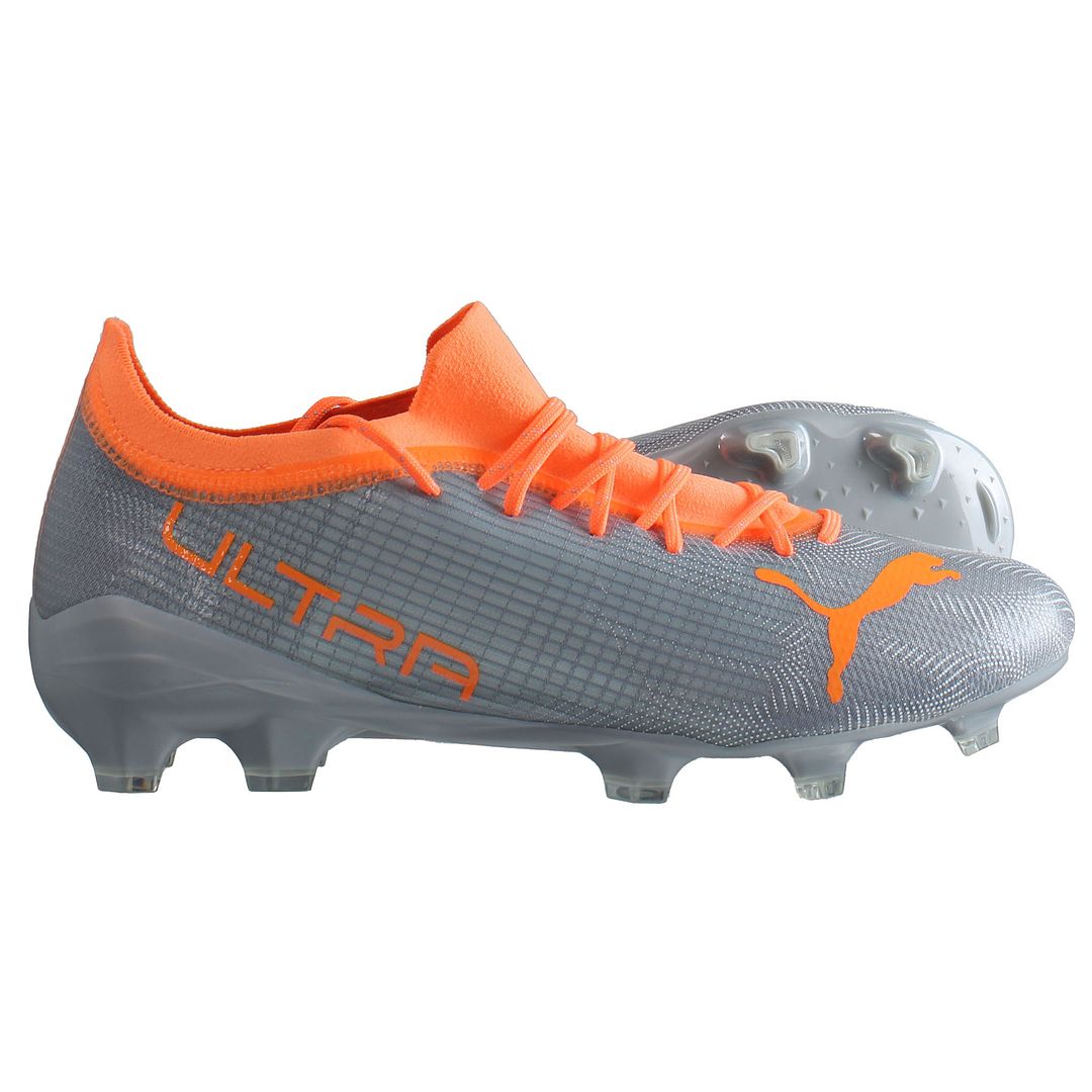 Puma Ultra 2.4 FG/AG Mens Silver Football Boots