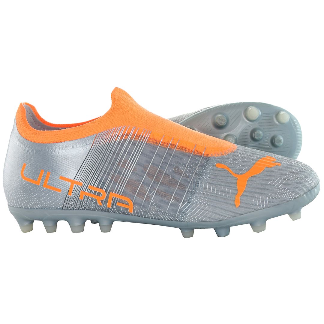 Puma Ultra 3.4 MG Kids Silver Football Boots