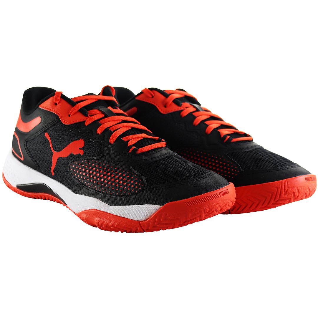 Puma Solarcourt RTC Mens Black Padel Shoes