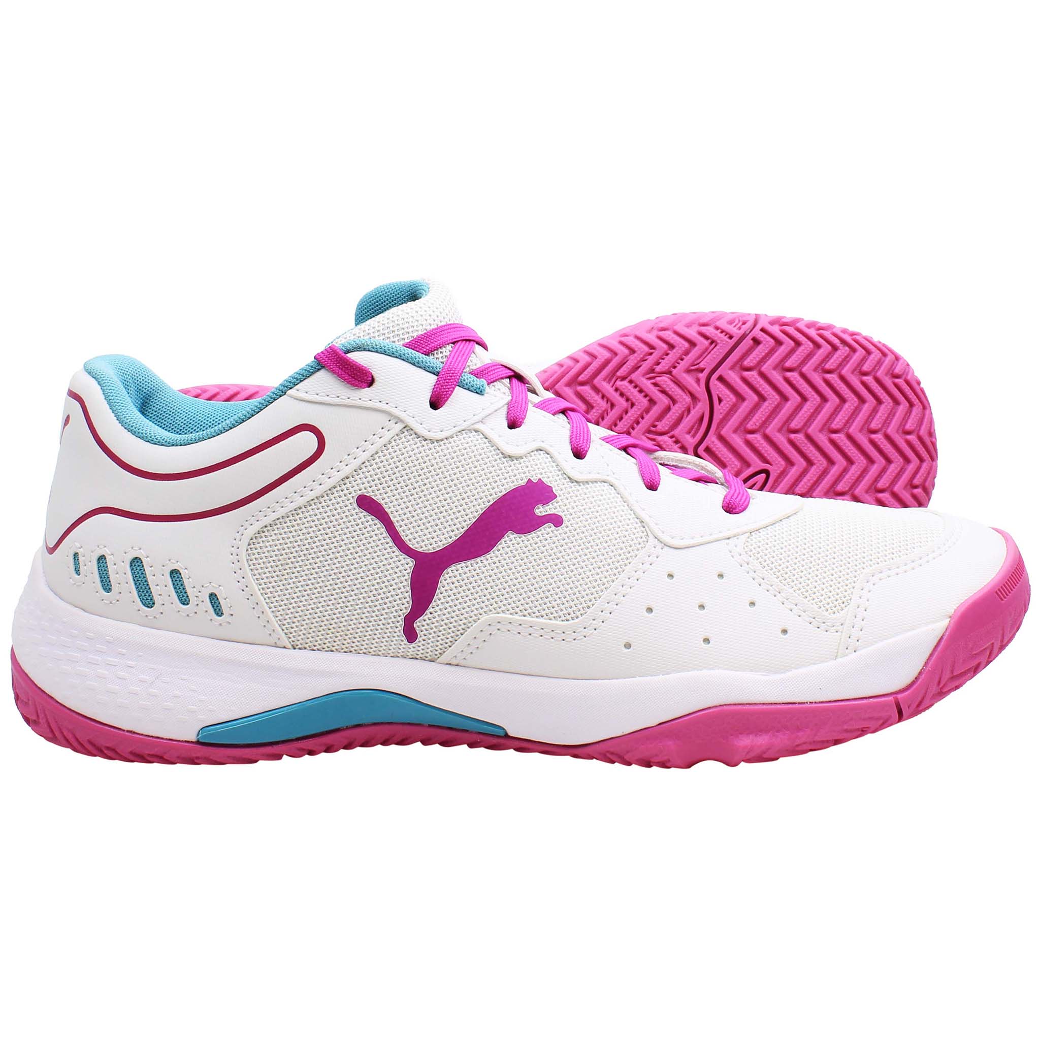 Puma Solarsmash RCT Womens White Padel Shoes