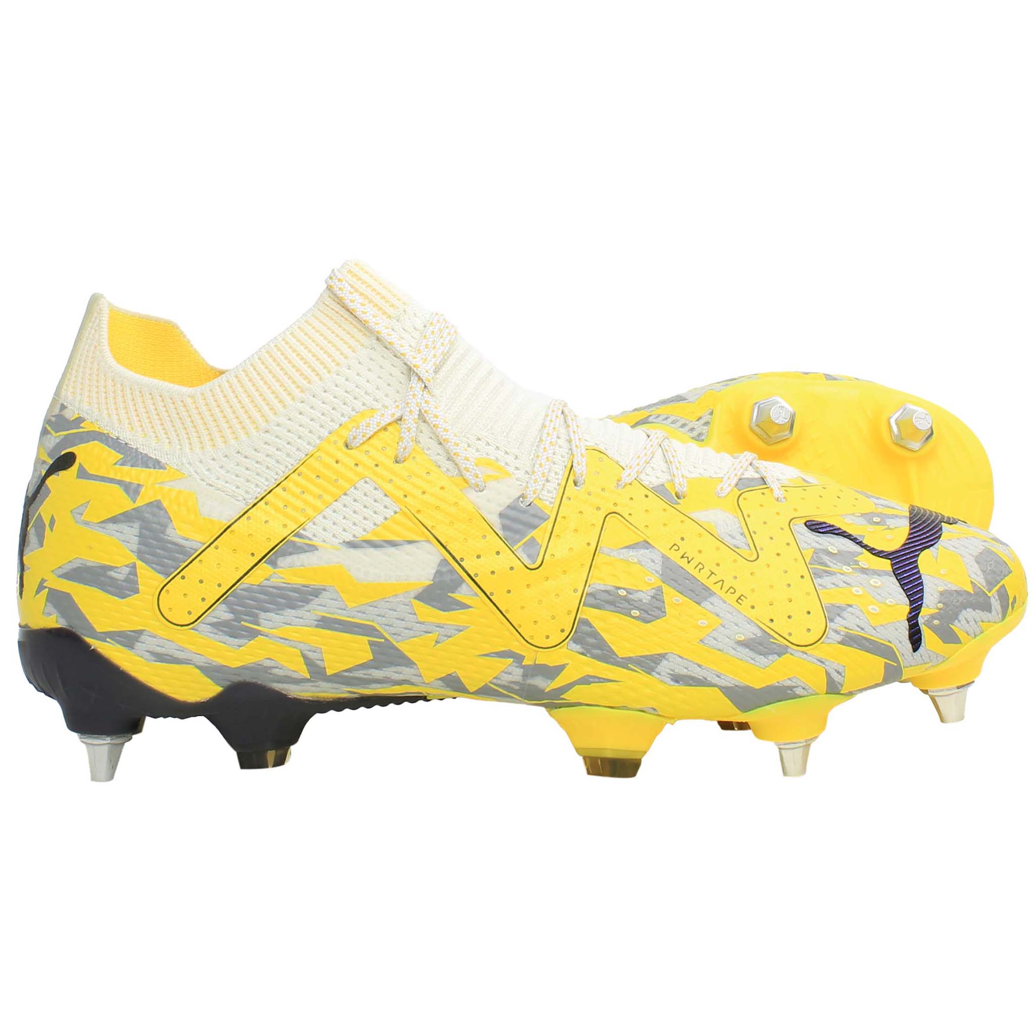 Puma Future Ultimate MxSG Mens Yellow/Grey Football Boots