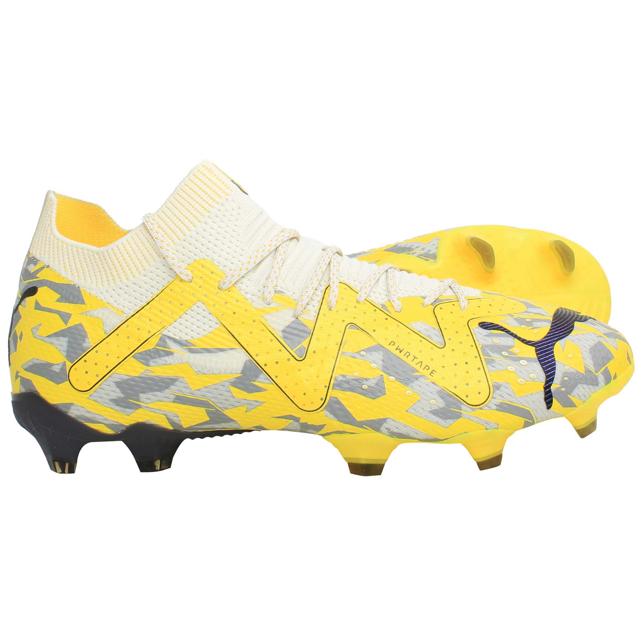 Puma Future Ultimate FG/AG Mens Yellow/Grey Football Boots