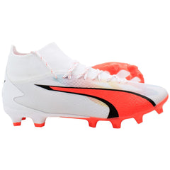 Puma Ultra Pro FG/AG Mens White Football Boots