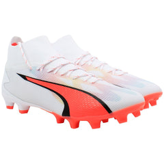 Puma Ultra Pro FG/AG Mens White Football Boots