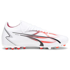 Puma Ultra Match MG Mens White Football Boots