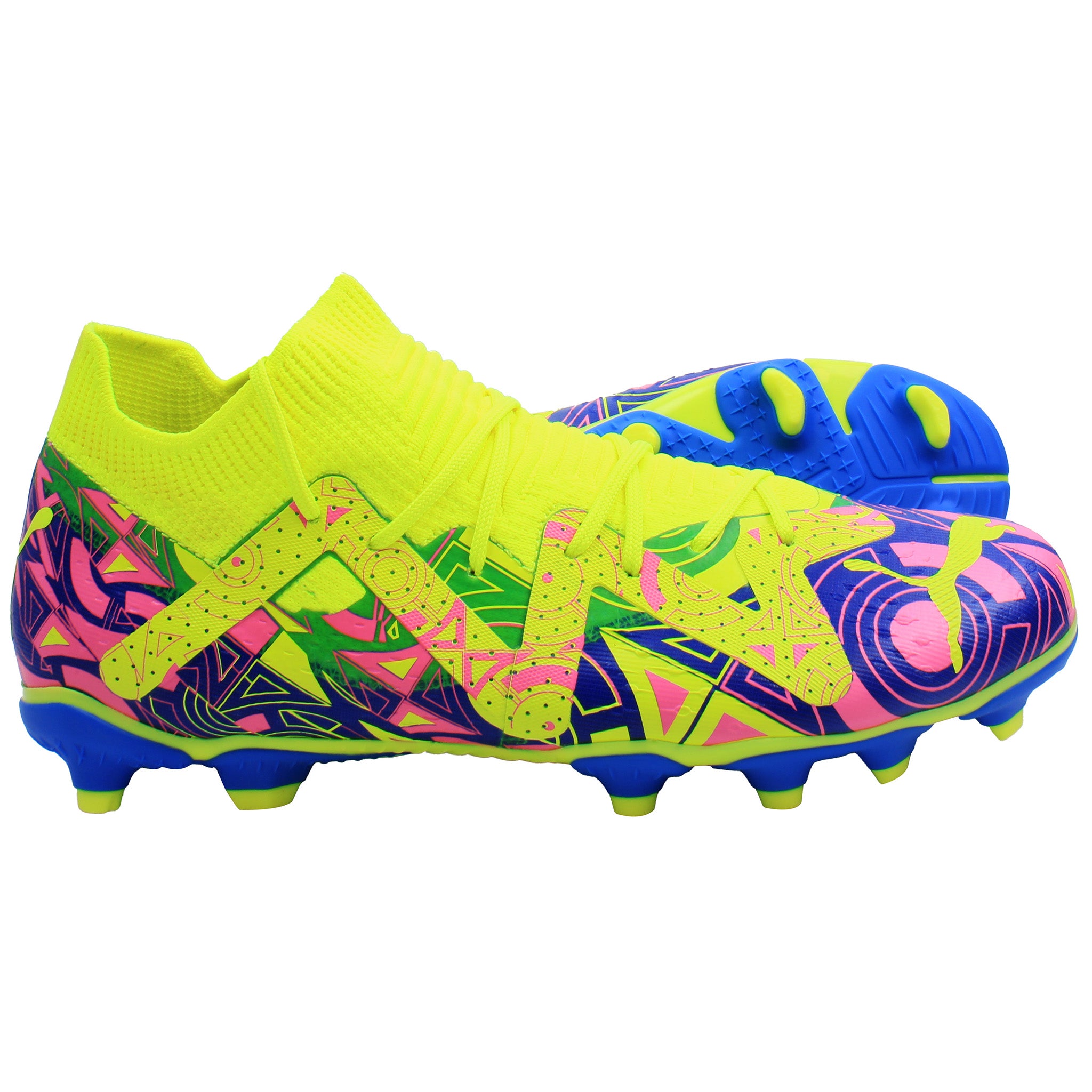 Puma Future Match Energy FG/AG Kids Yellow Football Boots