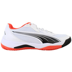 Puma Nova Court Mens White/Red Padel Shoes
