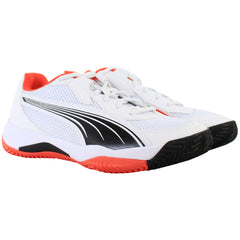 Puma Nova Court Mens White/Red Padel Shoes