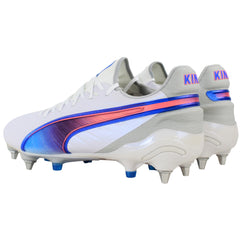 Puma King Ultimate MxSG Mens White Football Boots