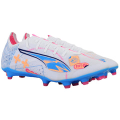 Puma Ultra 5 Match Vol. Up FG/AG Mens White Football Boots