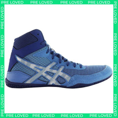 Asics Matcontrol 2 Mens Blue Wrestling Trainers NO BOX