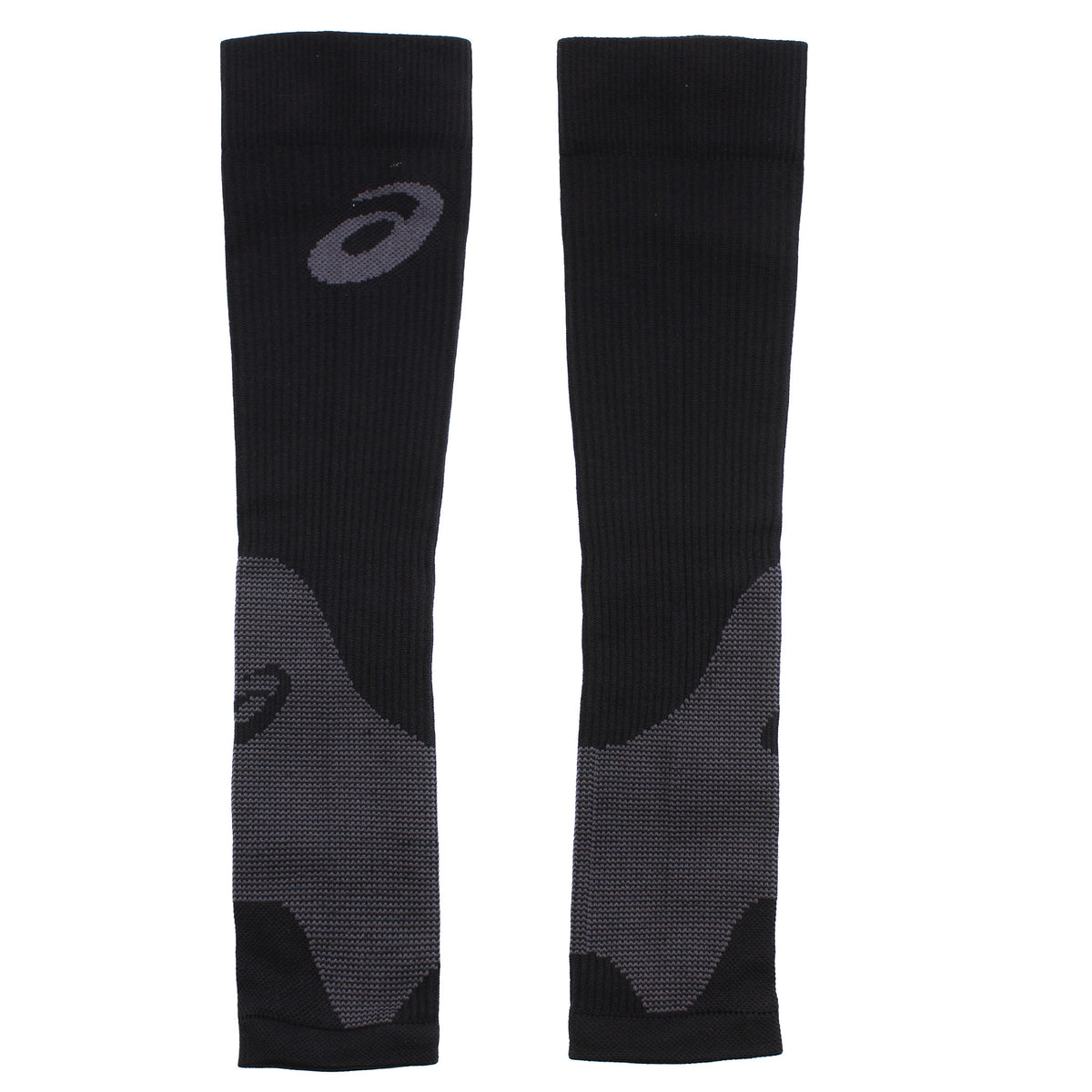 Asics Logo Mens Compression Black Calf Sleeves