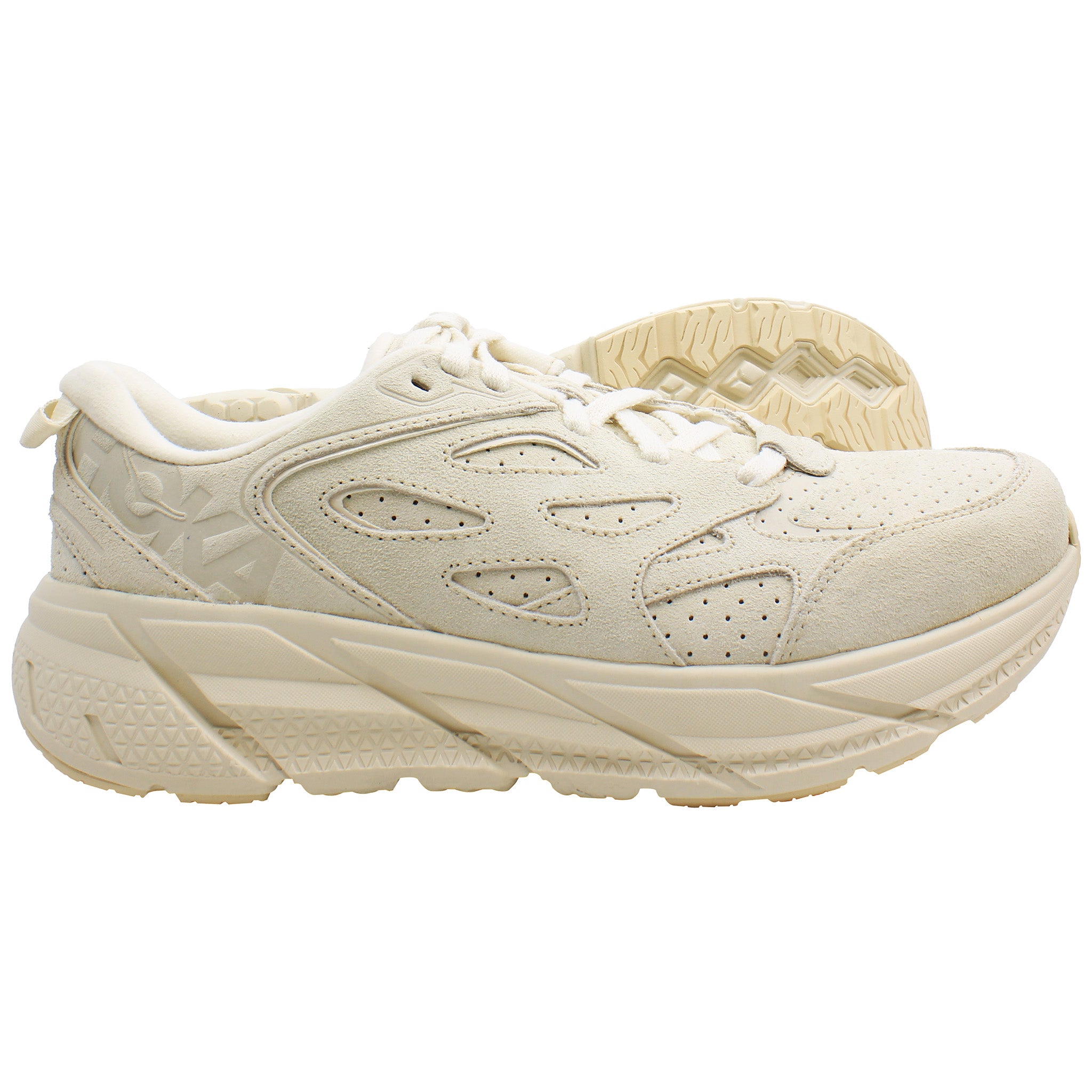 Hoka One Clifton L Unisex Beige Trainers