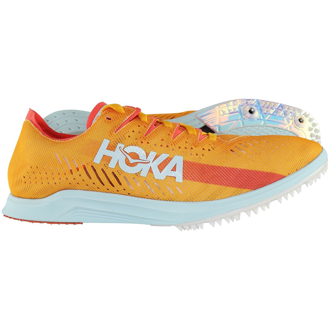 Hoka Cielo X LD Spike Mens Orange Track Shoes