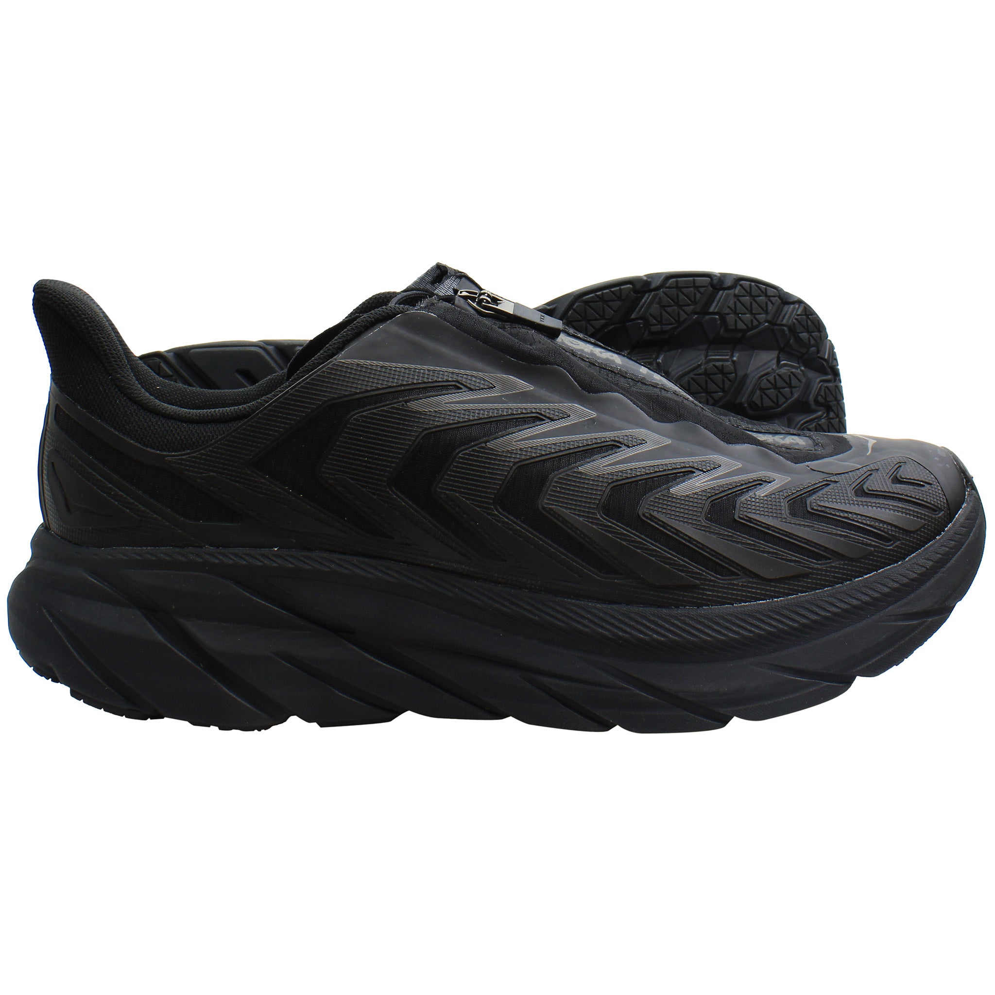 Hoka One Project Clifton Unisex Black Running Shoes