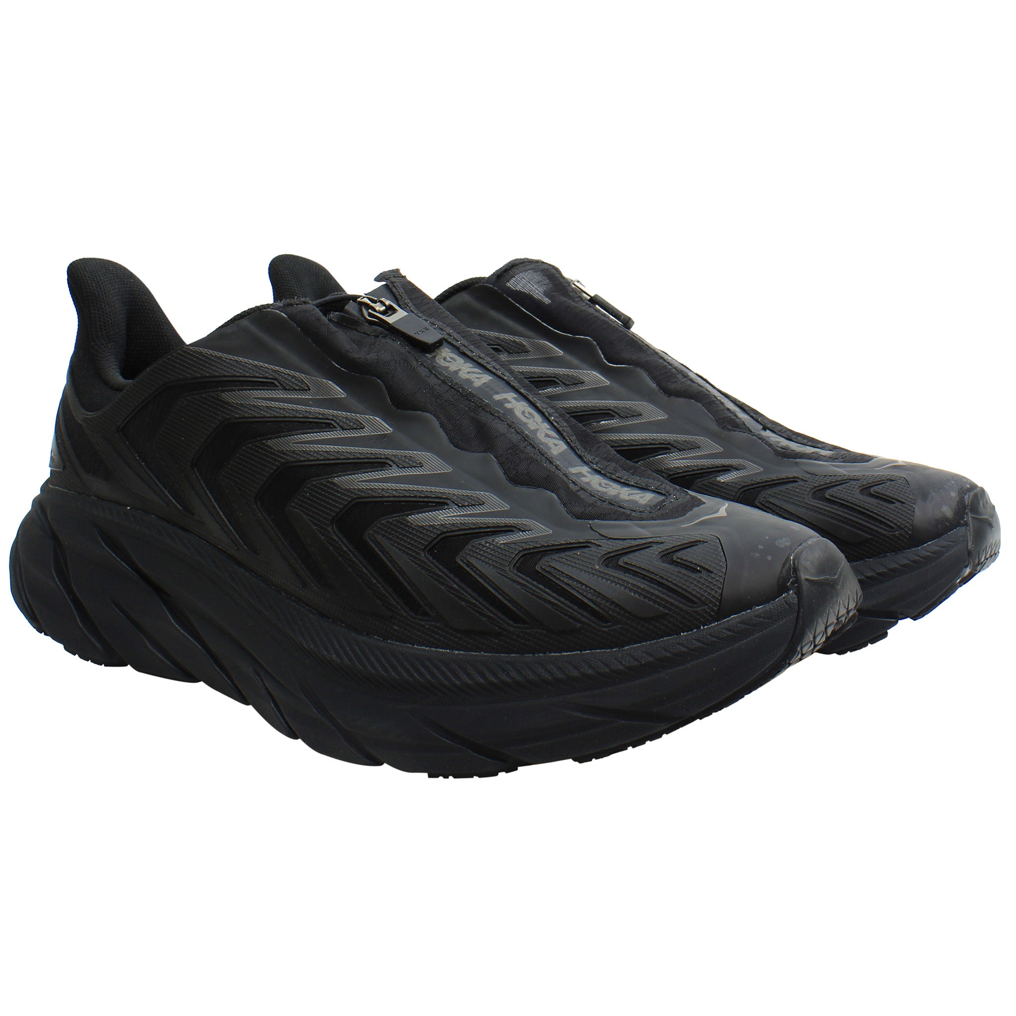 Hoka One Project Clifton Unisex Black Running Shoes