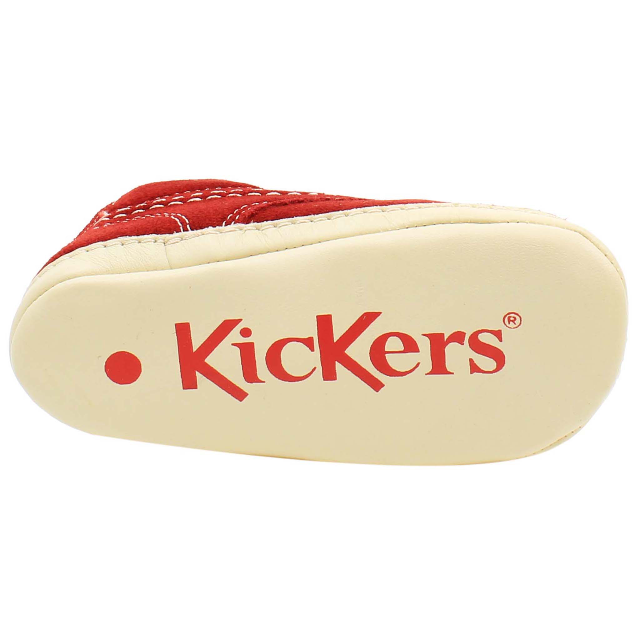 Kickers Hi Crib Kids Red Shoes